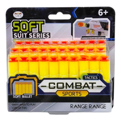 Мягкие патроны (30 штук) с присосками, на листе