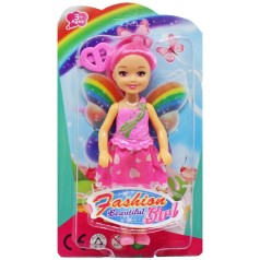 Кукла "Fashion girl: Фея", 13,5 см, розовая