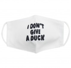 Многоразовая 4-х слойная защитная маска "I dont give a duck" размер 3, 7-14 лет