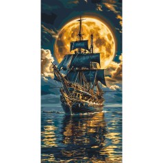 Картина по номерам "Морське сяйво" 40x80 см