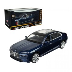 Игрушка машина мет. 1:24 BMW I7, батар.,свет,звук,откр.дверь,кор. 24,5х13х12см