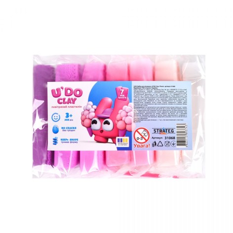 Набор для лепки "UʼDO Clay: Пинки"