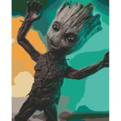 Картина по номерам "Грут танцует" 40х50 см