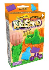 Кинетический песок "KidSand: Замок" с формочками, 200 г (рус)