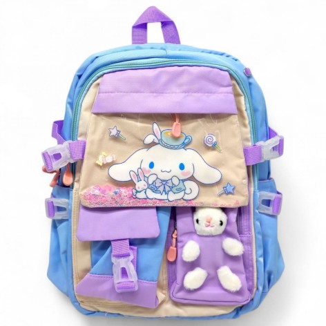 Рюкзак школьный "Санрио. СИНАМОРОЛ" 44х30х20 см (ГОЛУБОЙ)