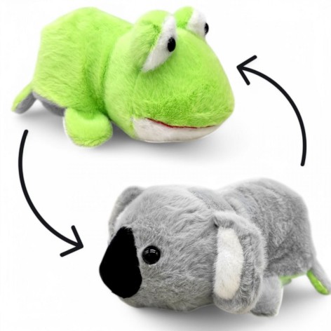 Мʼяка іграшка 2в1 (коала+жабка) 19 см
