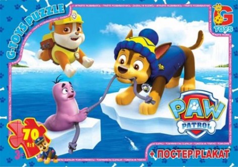 Пазли "Щенячий патруль", 70 елементів + плакат