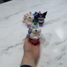 Штампы-наклейки, Печати Стич, аниме Kuromi, Единороги, Velcro Compression Mold, 12 штук