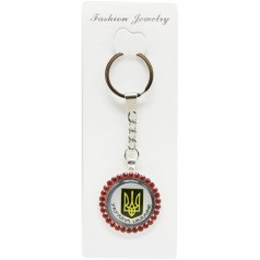 Брелок "Герб Украины", красный