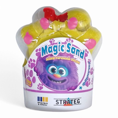 Кинетический песок "Magic Sand. Лапка", 250 г (желтый)