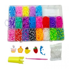 Набор резинок для плетения в боксе