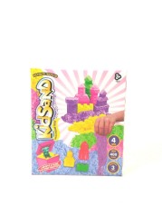 Кинетический песок "KidSand" с формочками, 400 г (рус)
