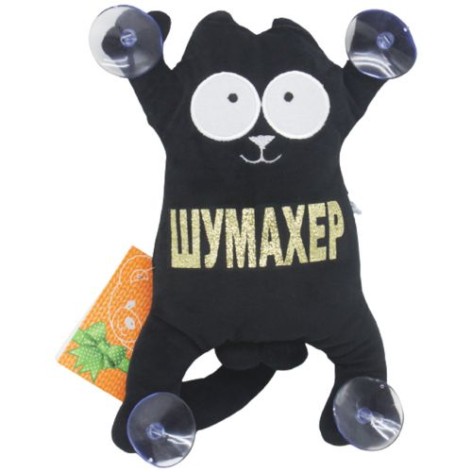 Мягкая игрушка "Кот Саймон: Шумахер" на присосках