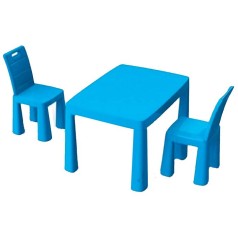 Игровой набор DOLONI Стол и два стула (синий)