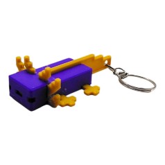 3D Брелоки MINECRAFT / МАЙНКРАФТ AXOLOTL/ АКСОЛОТЛЬ KEYCHAIN, 3D печать