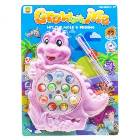 Інтерактивна іграшка "Рибалка: Динозаврик", рожевий