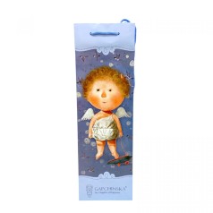 Пакет бумажный 11.5*37*8.5 ГОЛУБОЙ