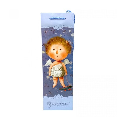 Пакет бумажный 11.5*37*8.5 ГОЛУБОЙ