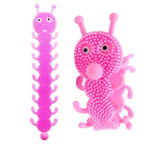 Браслет-антистесс "Гусеница" (розовый)