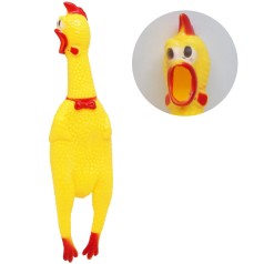 Резиновая игрушка "Кричащая курица", 30 см