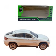 Машина АВТОПРОМ 1:32 BMW X6 (БЕЛАЯ) кор 18*8*9 см.