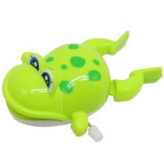 Заводная игрушка "Веселая жабка", зеленая