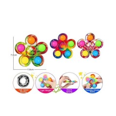 Спинер-поп-ит (7,8 см) в пакете, микс видов