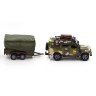 Игровой набор – Land Rover Defender Mилитари (с прицепом)