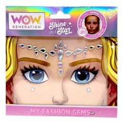 Набор стразов для лица МІС, (Белые)