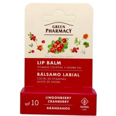 Бальзам для губ "Green Pharmacy" 3,6г витаминная брусника и клюква
