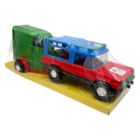 Машина "Мерс с коневозом" (красный + зеленый коневоз)