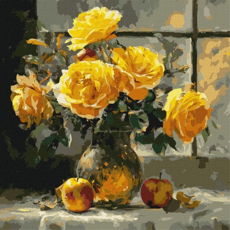 Картина по номерам "Лепестная нежность" 40х40 см