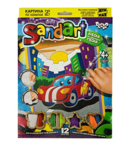Набор для творчества "Sandart" Машина SA-01-01
