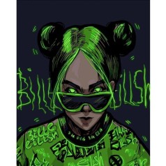Картина по номерам "Яркая Билли" ★★★★