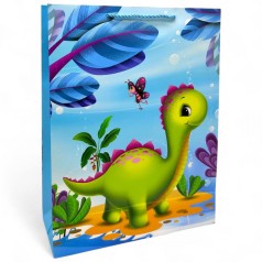 Пакет подарочный, 40,5х31х12,5 см, ДИНОЗАВРЫ (ВИД 2)