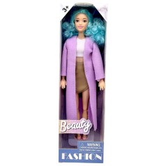 Кукла в пальто "Fashion Beauty" 29см (СИРЕНЕВАЯ)