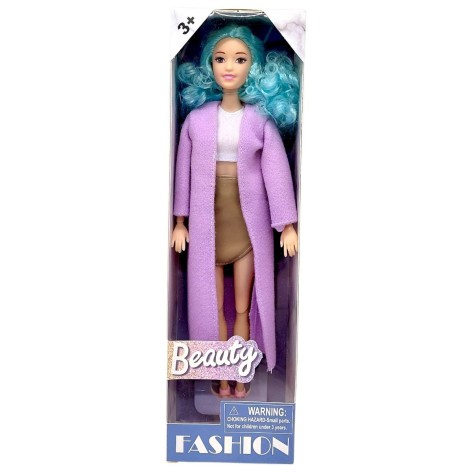 Кукла в пальто "Fashion Beauty" 29см (СИРЕНЕВАЯ)