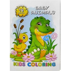 Розфарбовка,210х297 мм, (BABY ANIMALS)