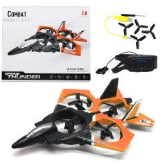 Самолет на радиоуправлении "Drone thunder" (оранжевый)