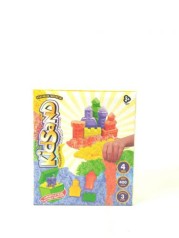 Кинетический песок "KidSand" с формочками, 400 г (рус)