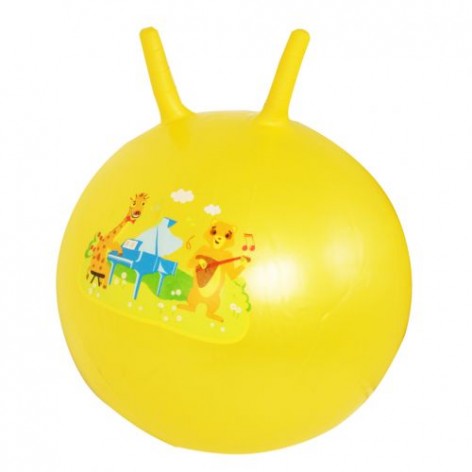 М'яч для фітнесу "Рога" 50 см, жовтий