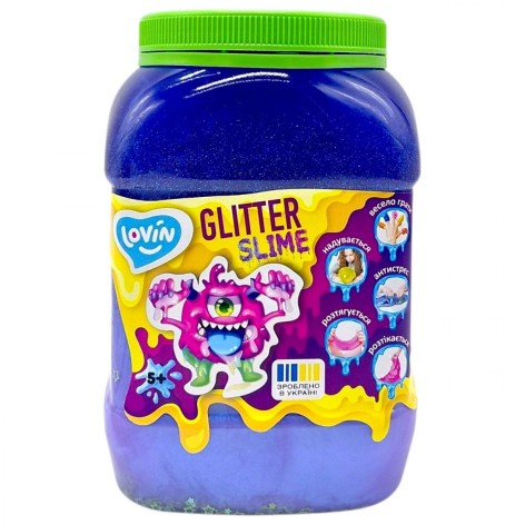 Слайм-антистресс "Lovin: Big slime", 1150 мл, Фиолетовый