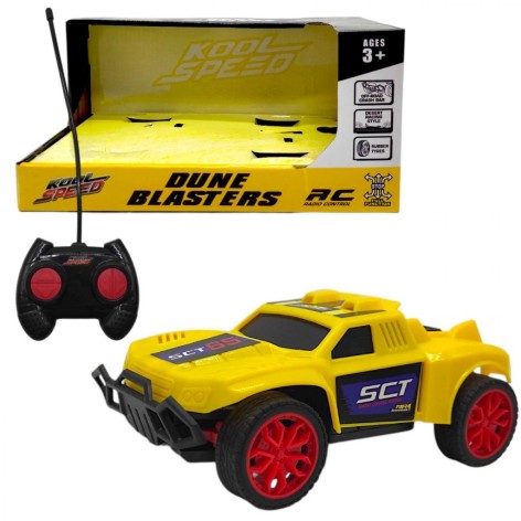 Машинка на радіокеруванні "Раллі" на батарейках жовта 1:24  (21x12x10,2 см)