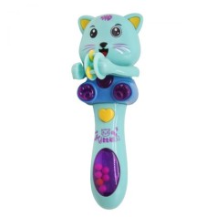 Музыкальная игрушка "Котик", бирюзовый