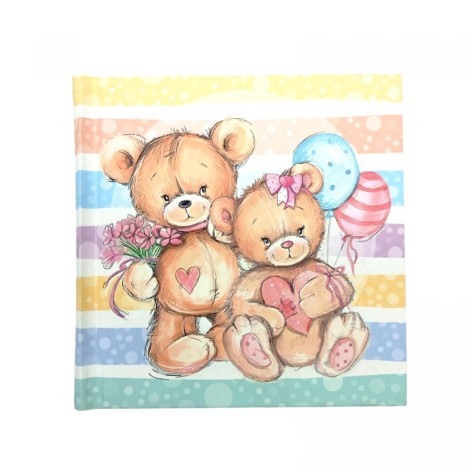 Скетчбук, 48 л., 10х10 (МИШКИ)