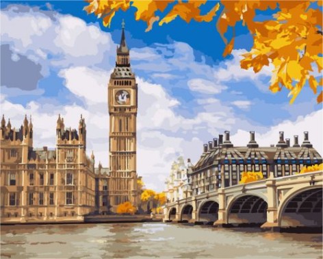 Картина по номерам "Осенний Лондон" ★★★