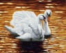 Картина за номерами + Алмазна мозаїка "Лебеді" ????