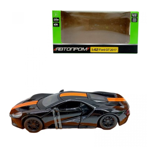 Машина мет. 1:42 Ford GT, откр. двери, короб. 14,5*6,5*7см