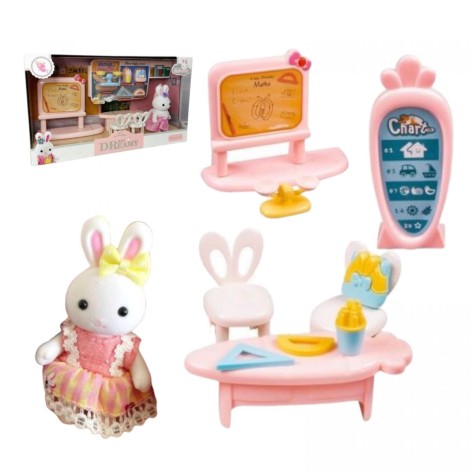 Набор мебели, флоксовая фигурка, в коробке (микс видов)