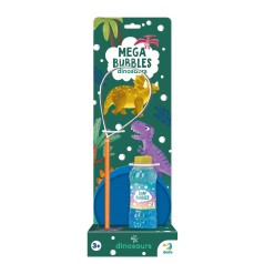 Бульбашки мильні «Mega Bubbles з тарілкою. Динозаври». Об’єм 450 мл